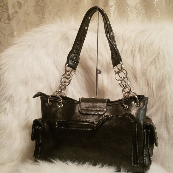 COW GIRL CONCEALED RHINESTONE BUCKLE WESTERN BAG - Picture 2 of 6